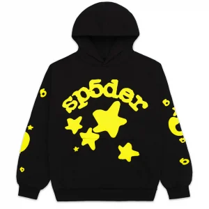 Sp5der Beluga Hoodie Onyx/Yellow