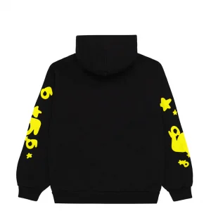 Sp5der Beluga Hoodie Onyx/Yellow