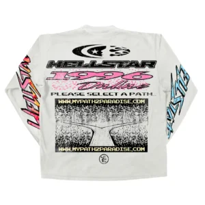 Hellstar Pixel L/S Tee White