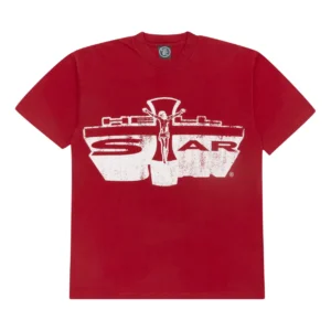 HELLSTAR STUDIOS JESUS EMBLEM TEE BLOOD RED