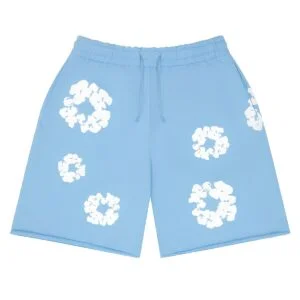 Denim Tears Cotton Wreath Sweat Shorts Powder Blue