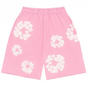 Denim Tears Cotton Wreath Shorts Pink