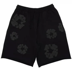Denim Tears Mono Wreath Sweatshorts Black