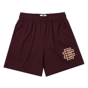 Eric Emanuel EE Basic Mesh Shorts Maroon/White