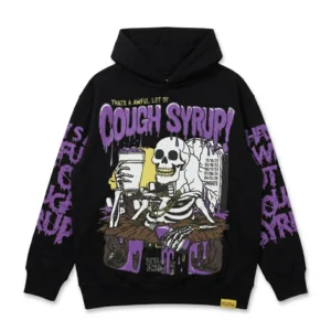 Cough Syrup Skeleton Hoodie Black