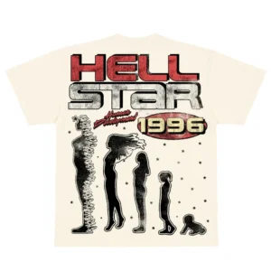 Hellstar Studios Cranium Short Sleeve Tee Shirt Cream