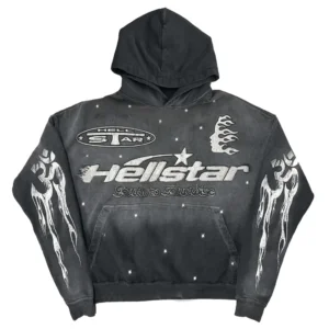 Black Hellstar Studios Racer Vintage Hoodie