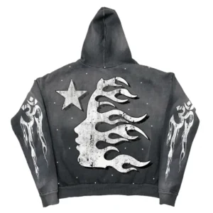 Black Hellstar Studios Racer Vintage Hoodie