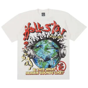 HELLSTAR STUDIOS HEAVEN ON EARTH CREAM TEE