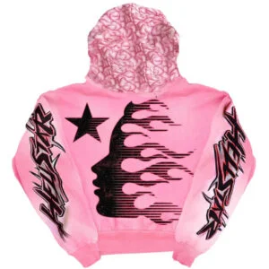 Hellstar Brainwashed With Brain Hoodie Pink