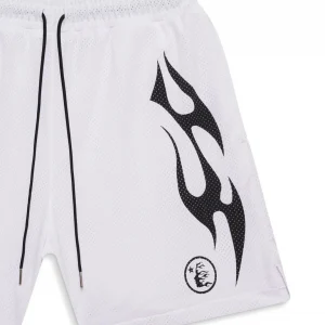 Hellstar Flame Shorts White