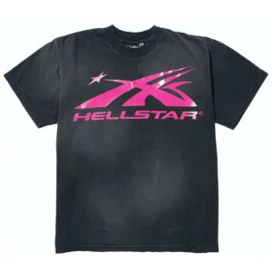 Hellstar Gel Sport Logo T-Shirt Black/Pink