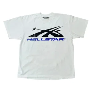 Hellstar Gel Sport Logo T-shirt White/Blue