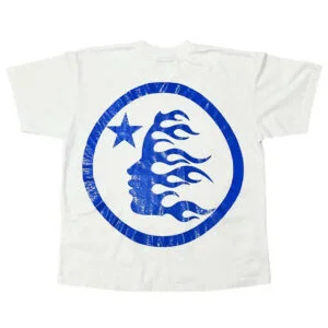 Hellstar Gel Sport Logo T-shirt White/Blue