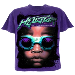 Hellstar Goggles T-Shirt Purple