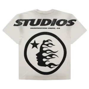 Hellstar Studios Cartoon Logo T-shirt Gray