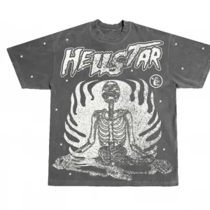 Hellstar Studios Inner Peace Short Sleeve Tee Shirt Black