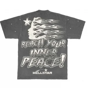 Hellstar Studios Inner Peace Short Sleeve Tee Shirt Black