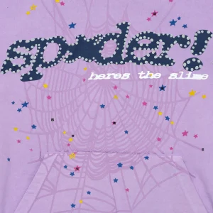 Sp5der Acai Hoodie Purple 