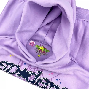 Sp5der Acai Hoodie Purple 