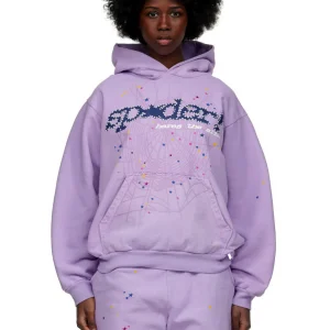 Sp5der Acai Hoodie Purple 