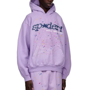 Sp5der Acai Hoodie Purple 