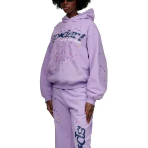 Sp5der Acai Hoodie Purple 