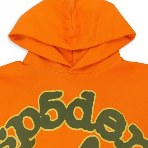 Sp5der Beluga Hoodie Carrot Orange