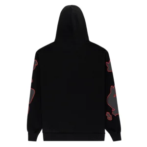 Sp5der Beluga Outline Hoodie Black