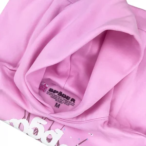 Sp5der OG Web Hoodie Pink
