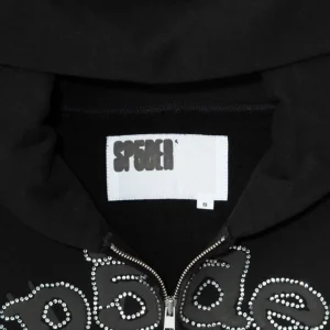 Sp5der OG Web V2 Rhinestone Zip-Up Hoodie