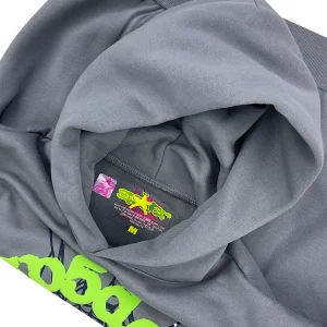 Sp5der Wait Web Hoodie Slate Grey