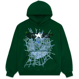 Sp5der Web Hoodie Hunter Green