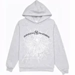 Sp5der Arach NY Phobia Hoodie Ash Grey