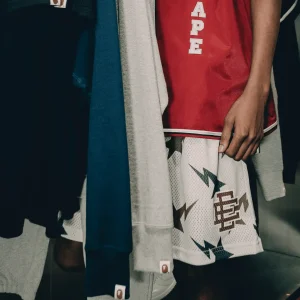 Eric Emanuel x BAPE EE Basic Short Cream/Brown/Navy