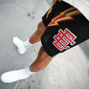 Eric Emanuel EE Basic Lightning Bolt Short Black/Yellow/Red