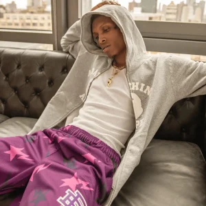 Eric Emanuel x BAPE Miami Basic Short Purple/Pink/Black