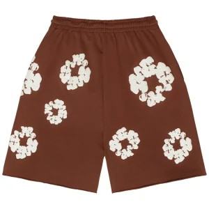 Denim Tears The Cotton Wreath Shorts Brown