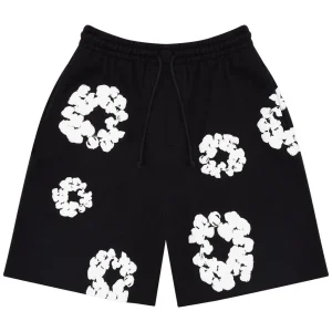 Denim Tears The Cotton Wreath Shorts Black