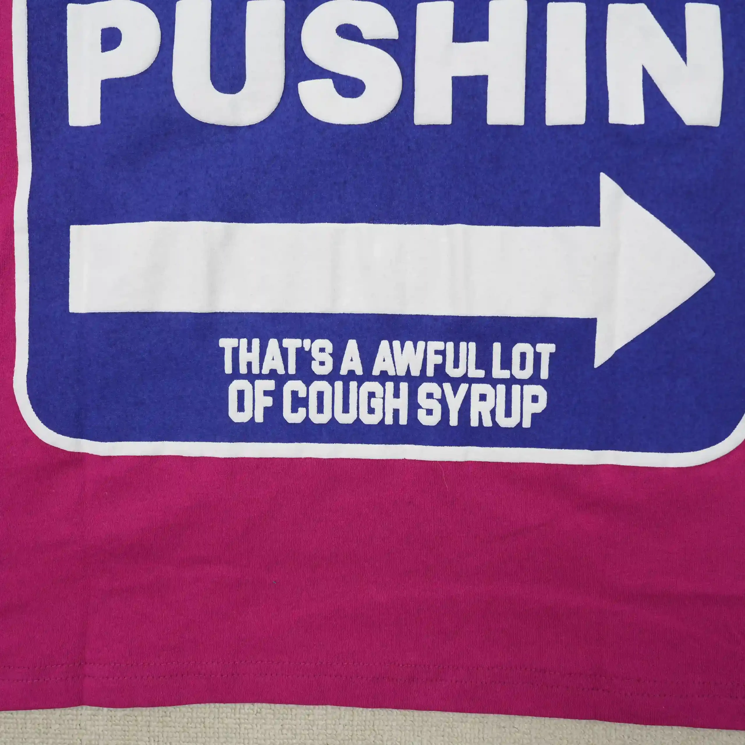 Cough Syrup P Logo Tee Pink