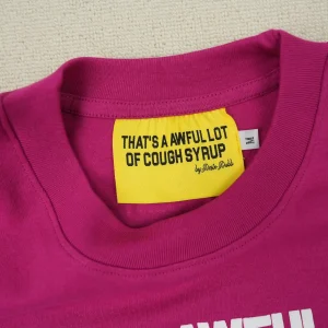 Cough Syrup P Logo Tee Pink