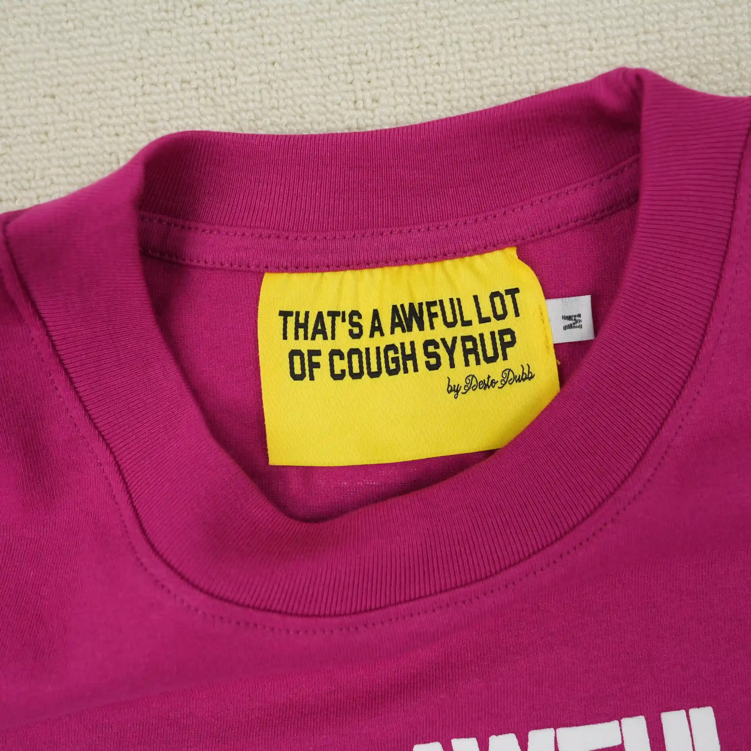 Cough Syrup P Logo Tee Pink