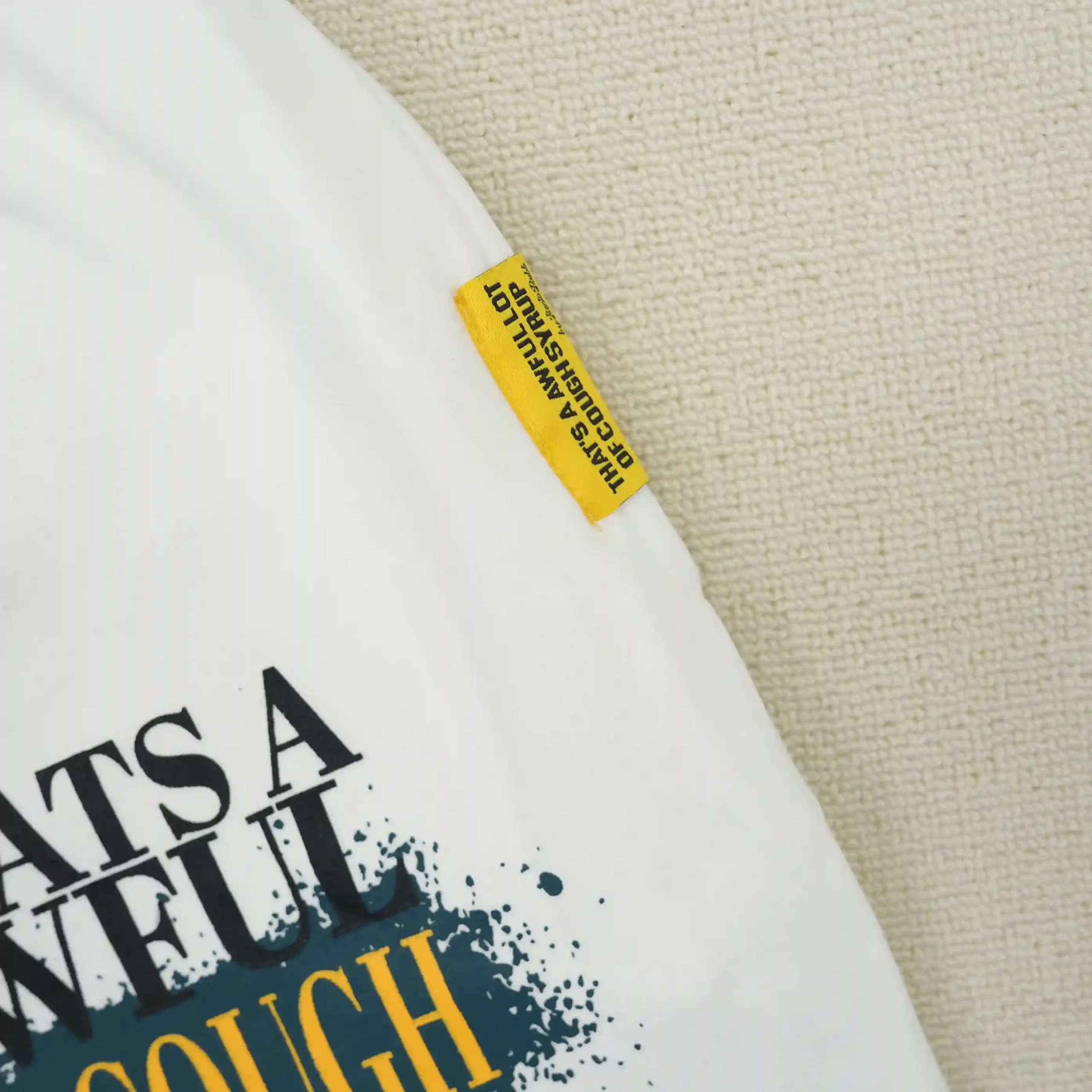 Cough Syrup White Yellow Tee