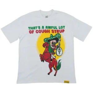 Cough Syrup Cowboy Tee White