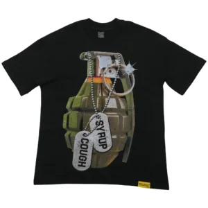 Cough Syrup Grenade Tee Black