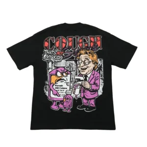 Cough Syrup Classic Logo Tee Black Red