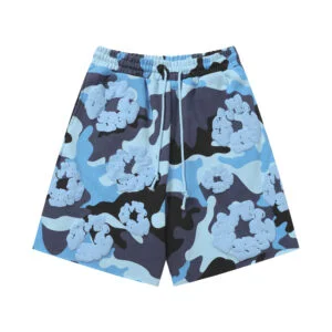 Denim Tears Cotton Wreath Sweatshorts Blue