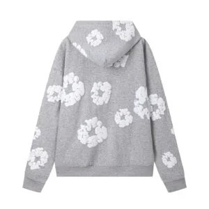 Denim Tears Cotton Wreath Zip Hoodie Grey