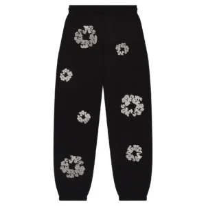 Denim Tears Cotton Wreath Sweatpants Black / White