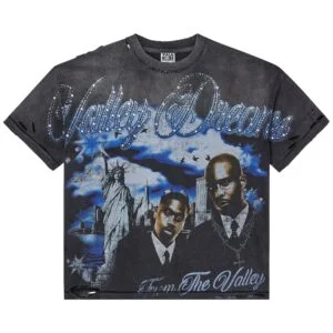 Vale Forever Godfather Black Bling Tee 'Black/Blue/Jeweled'